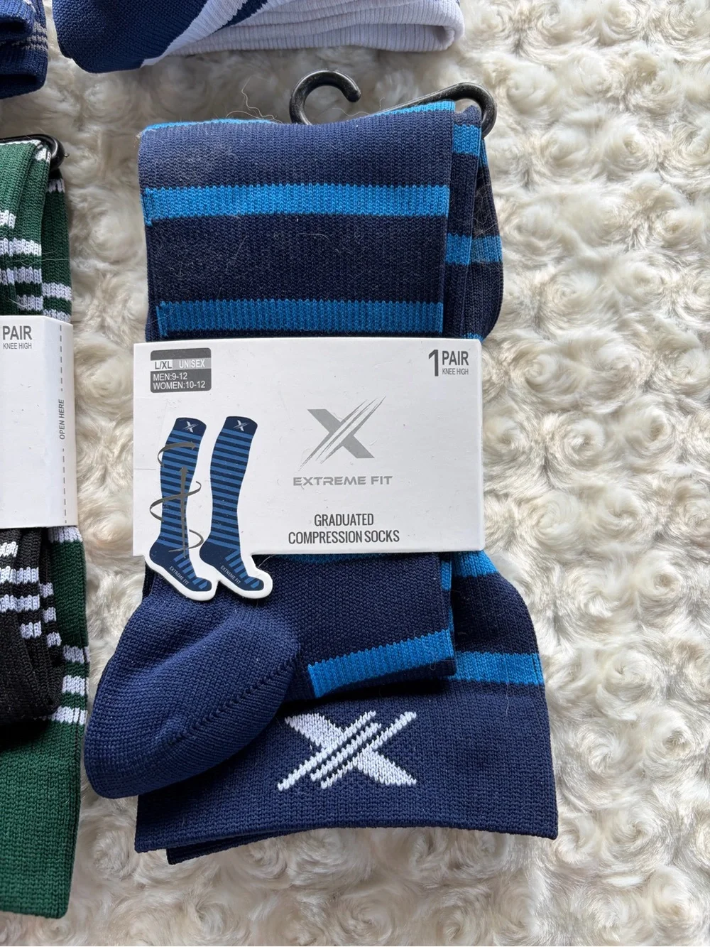 New Set of 5 Pairs of Compression Socks Size Large/XL